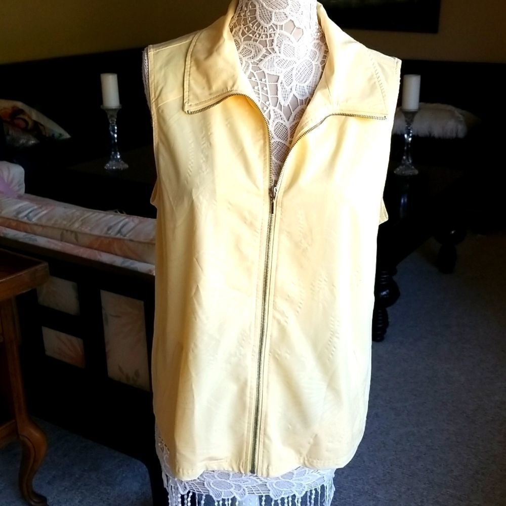 Chico's Sporty Chic Y2K Preppy Athletic Vest Coastal Nautical Vibes Size Large